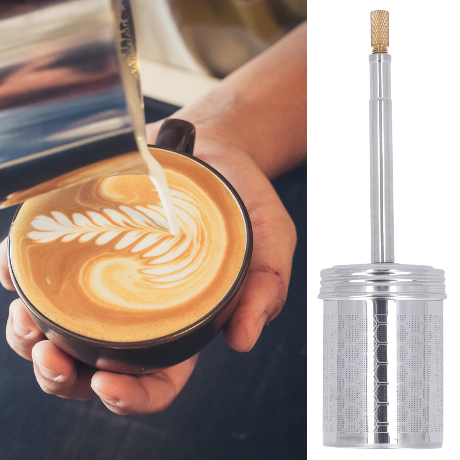 Final Press Coffee Infuser, Manual Press Coffee Filter Stainless Steel For  Home 